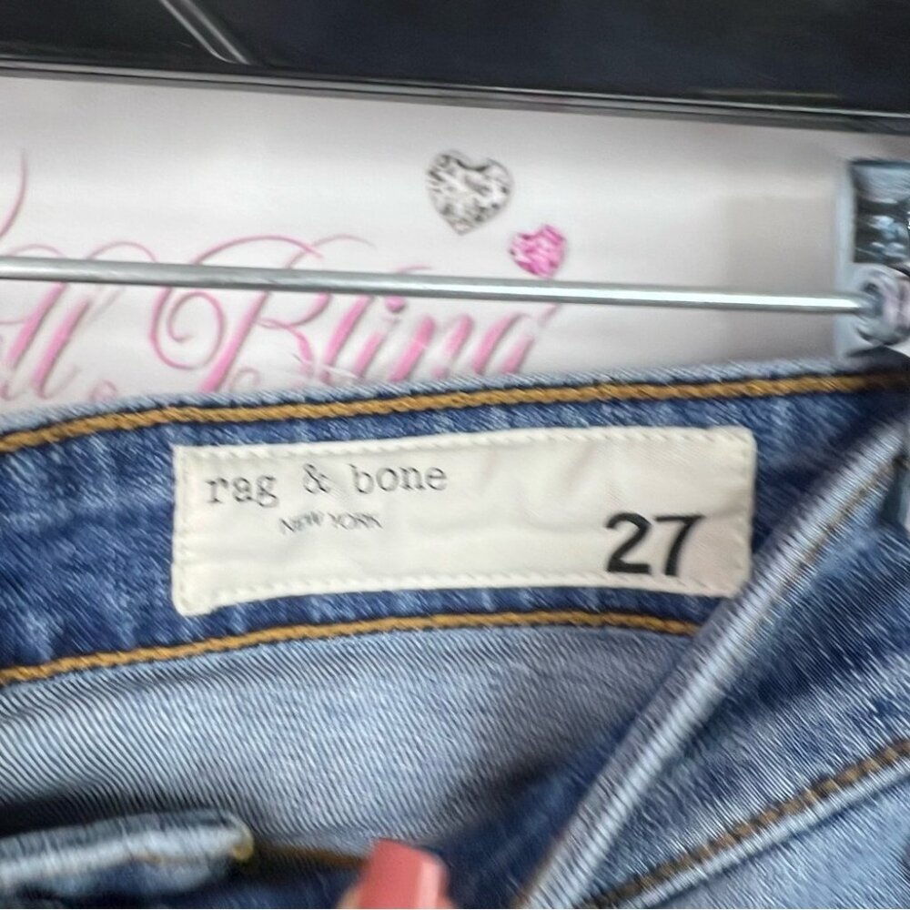 Rag and bone jeans high rise ankle skinny Blue Jeans light wash - Picture 7 of 12